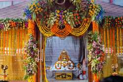 Under-construction Ram temple at the Shri Ram Janmbhoomi Teerth Kshetra, in Ayodhya.