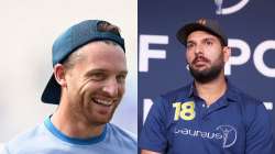 Jos Buttler (left) and Yuvraj Singh (right).