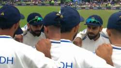 Virat Kohli was seen giving the team talk in the huddle before the final session on Day 2 against South Africa