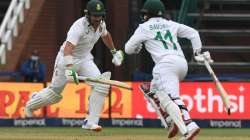 Dean Elgar (left) and Temba Bavuma (right).