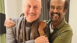 Rajinikanth and Anupam Kher