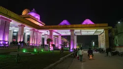 The newly-inaugurated extension wing of the Ayodhya Dham Junction, in Ayodhya.