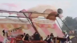 A stage in a Bihar village near Gaya district collapsed when a leader started criticising Ram Mandir's Pran Pratishtha. A stage in a Bihar village near Gaya district collapsed when a leader started criticising Ram Mandir's Pran Pratishtha.