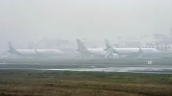 10 flights diverted, nearly 100  delayed amid dense fog