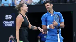 Aryna Sabalenka and Novak Djokovic