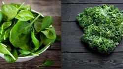 Spinach and kale