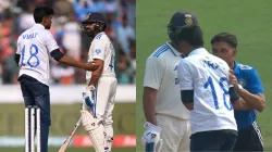 Rohit Sharma was surprised by a fan who came running to touch his feet on Day 1 of the India vs England Test