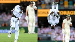 Kevin Sinclair made the whole crowd get to life with a unique celebration after getting his maiden Test wicket