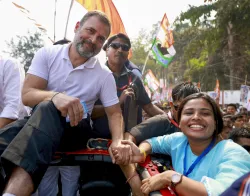 Rahul Gandhi during Bharat Jodo Nyay Yatra