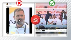 Screenshot of an altered video claiming Rahul Gandhi's math error.