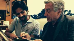 Ali Fazal with Robert De Niro