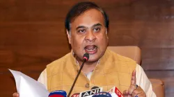 Assam Chief Minister Himanta Biswa Sarma during a presser in Guwahati. (File photo)