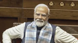 Prime Minister Narendra Modi in Rajya Sabha.