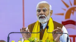 PM Modi during a public event at the Banaras Hindu University, in Varanasi.