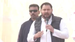 RJD leader and former Bihar Deputy Chief Minister Tejashwi Yadav during Bharat Jodo Nyay Yatra in Sasaram.