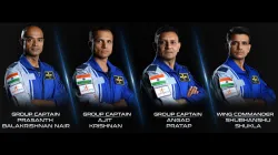 The four astronauts for Gaganyaan