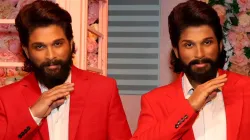 allu arjun wax statue