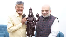 Chandrababu Naidu with Amit Shah