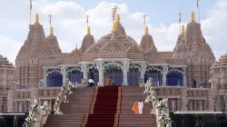 The first stone-built Hindu temple in Abu Dhabi, belonging to Bochasanwasi Akshar Purushottam Swaminarayan Sanstha.