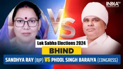 Bhind Lok Sabha Election 2024: BJP fields Sandhya Ray against Congress' Phool Singh Baraiya