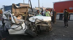 School van accident on Delhi Meerut Expressway, Ghaziabad