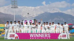 Indian team with trophy.