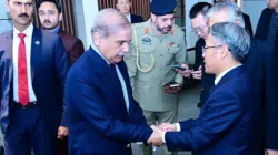 Pakistan PM Shehbaz Sharif with Ambassador Jiang Zaidong 