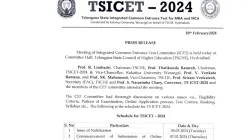 TS ICET 2024 Notification release date out