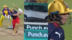 Ellyse Perry breaks car window glass, RCB vs UPW