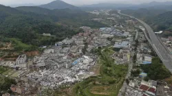 Aerial photos show wide devastation left by a deadly tornado in China’s Guangzhou