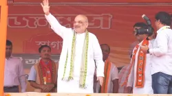 Amit Shah at BJP's rally in Tripura