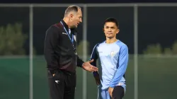 Igor Stimac and Sunil Chhetri 