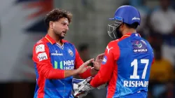 Kuldeep Yadav and Rishabh Pant against LSG on April 12, 202