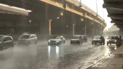 Rainfall after thunderstorm at Dhaula Kuan area, Delhi