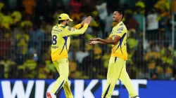 Mustafizur Rahman celebrates a wicket with Ravindra Jadeja.