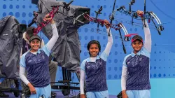 Indian women's compound team.