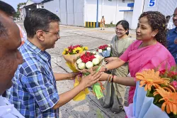 Arvind Kejriwal and Kalpana Soren