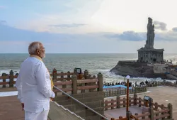 PM Modi at Vivekananda Rock Memorial