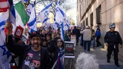 Columbia University students stage protest against Israel  