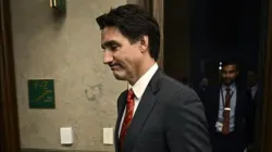 Canada Prime Minister Justin Trudeau leaves the House of Commons on Parliament Hill in Ottawa