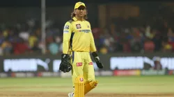 MS Dhoni during IPL 2024.