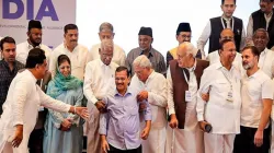 Arvind Kejriwal with INDIA bloc leaders