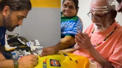 MS Dhoni, MS Dhoni viral video, Dhoni gives special gift to superfan, CSK, IPL 2024