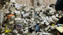 Officials of the Enforcement Directorate recovered unaccounted cash during the raid