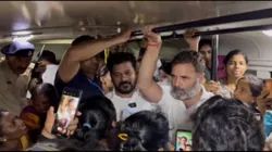 Rahul Gandhi, Telangana CM Revanth Reddy, Rahul Gandhi travel in Hyderabad state transport bus, rahu