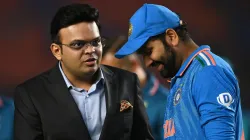 Jay Shah and Rohit Sharma.