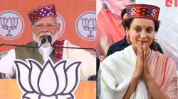 PM Modi and BJP's Mandi candidate Kangana Ranaut