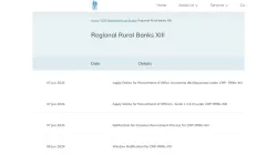 IBPS RRB CRP XIII Recruitment 2024 online application begins