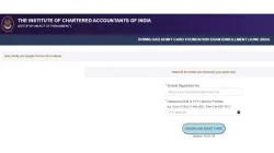 ICAI CA June 2024 foundation admit card download link