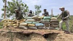 Manipur Police and Army personnel during a search. (Representational image)